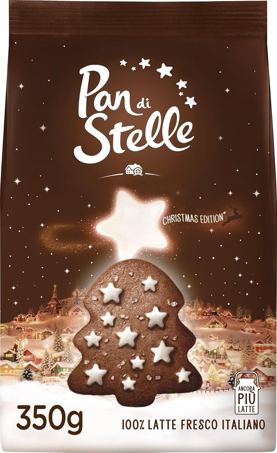 Pan di Stelle Biscotti Frollini con Cacao, Cioccolato e Latte Fresco Italiano, Colazione Ricca di Gusto, 350 g