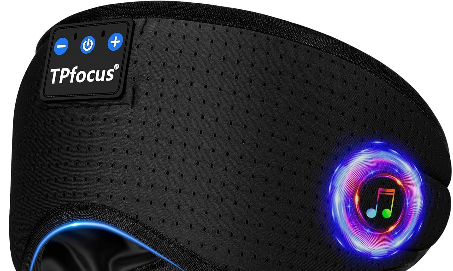 TPfocus Maschera per dormire cuffie Bluetooth 5.2 fascia, cuffie senza fili per dormire da lato, ufficio, viaggi aerei, gadget tecnologici fantastici, regali unici(ferroso)