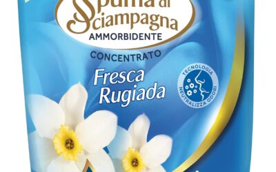 Spuma di Sciampagna Ecoricarica Ammorbidente Liquido Concentrato Fresco Puro, 60 Lavaggi, 1200 ml