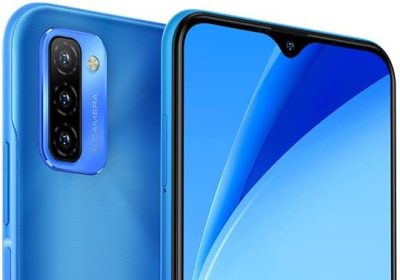 Ulefone 4G Smartphone Offerta NOTE 12, 4GB+128GB, 7700mAh Massiccia Batteria Cellulare DUAL SIM, Schermo HD+ 6,82”, Slot Per 3 Schede, Android 11 Go, Fotocamera Tripla 13MP, Sblocco Facciale Blu