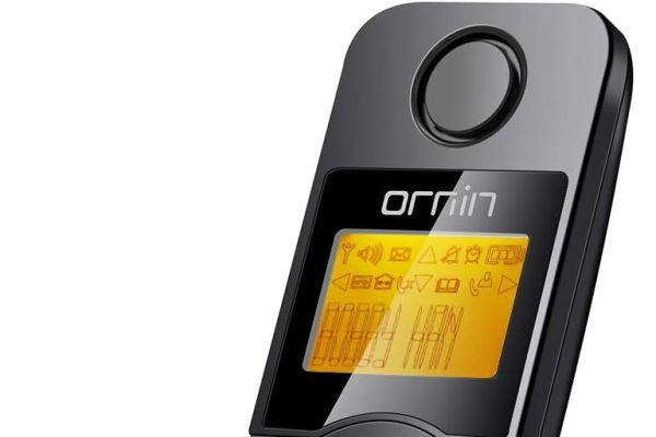 Ornin D1005 Telefono Fisso Cordless con Vivavoce Alta Qualità, Display illuminato, 1.6 pollici, tecnologia ECO, iniezione olio gomma (Un Telefono, Nero)