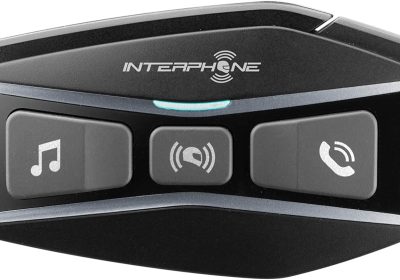 INTERPHONE UCOM16 – Singolo – Interfono Tecnologia Mesh 2.0 e Bluetooth 5.0, Uso 24 Piloti, Distanza 1,6Km, Autonomia Fino a 15 Ore, Mp3, GPS, Impermeabile IP67, Universale
