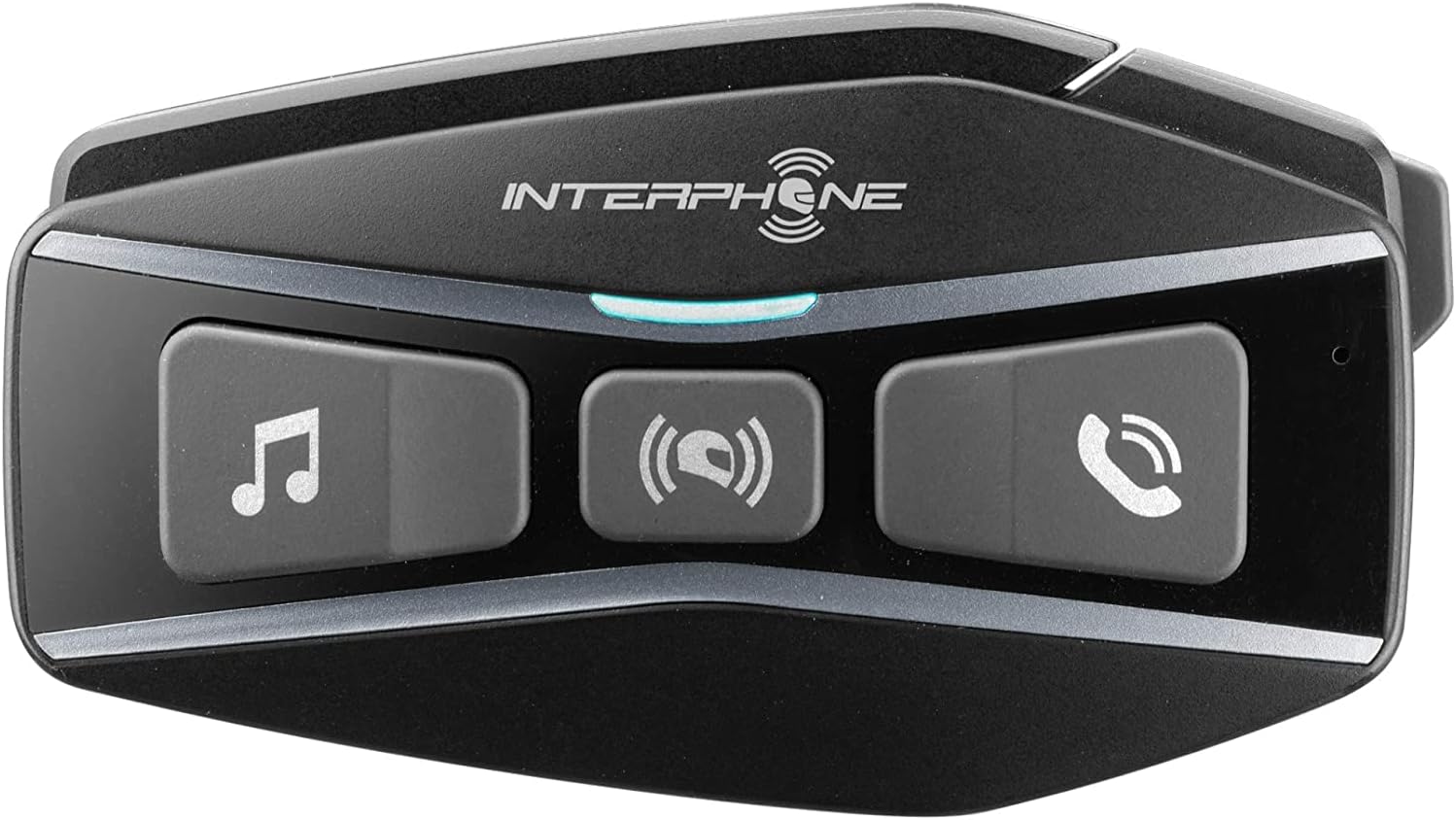 INTERPHONE UCOM16 – Singolo – Interfono Tecnologia Mesh 2.0 e Bluetooth 5.0, Uso 24 Piloti, Distanza 1,6Km, Autonomia Fino a 15 Ore, Mp3, GPS, Impermeabile IP67, Universale