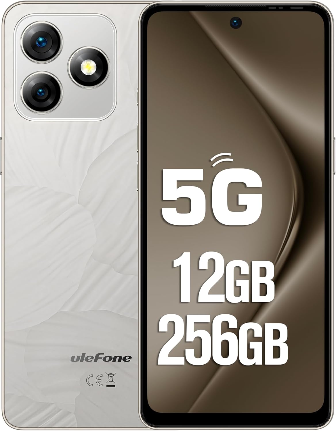Ulefone Cellulare Note 18 Ultra 5G, Smartphone Android 13 da 12GB+256GB/SD-2TB, Fotocamera 50MP+50MP+32MP 6,78 Pollici FHD+ 90Hz, Batteria 5450mAh/18W, Telefoni Cellulari Dual SIM/GPS/OTG/NFC, Grigio