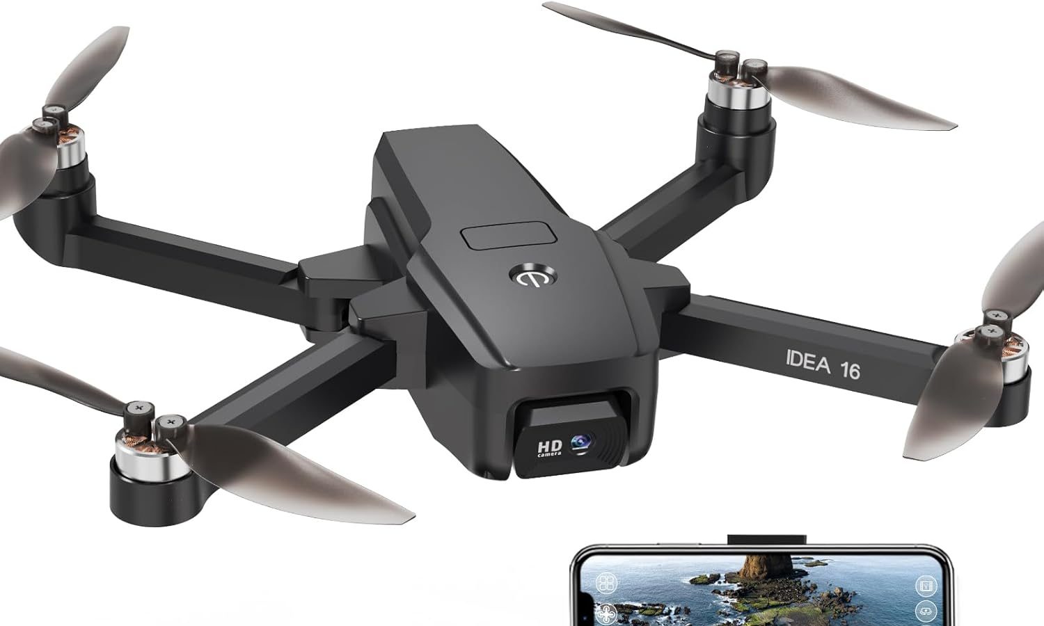 Drone con Telecamera 4K Trasmissione WiFi 5G Drones con Motore Brushless Resistenza al Vento Livello 4 Velocità Massima 40km/h Droni per Adulti Principianti