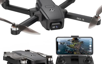 Drone con Telecamera 4K Trasmissione WiFi 5G Drones con Motore Brushless Resistenza al Vento Livello 4 Velocità Massima 40km/h Droni per Adulti Principianti
