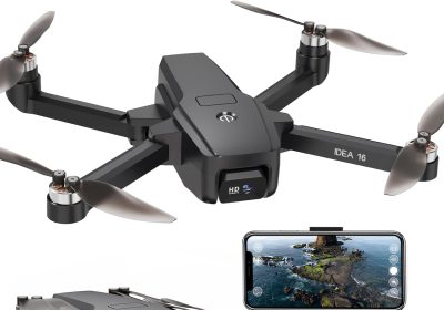 Drone con Telecamera 4K Trasmissione WiFi 5G Drones con Motore Brushless Resistenza al Vento Livello 4 Velocità Massima 40km/h Droni per Adulti Principianti