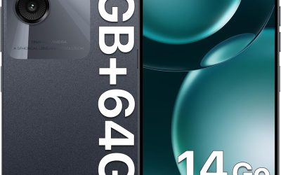 UMIDIGI G9A Smartphone, Android 14 Go Telefono Cellulare, 8GB+64GB/1TB Telefono, 6.75 Pollici HD Display, 4G Dual SIM Telefoni, Octa-Core/13MP+8MP Fotocamera/Batteria 5000mAh/Face ID/GPS/OTG – Nero