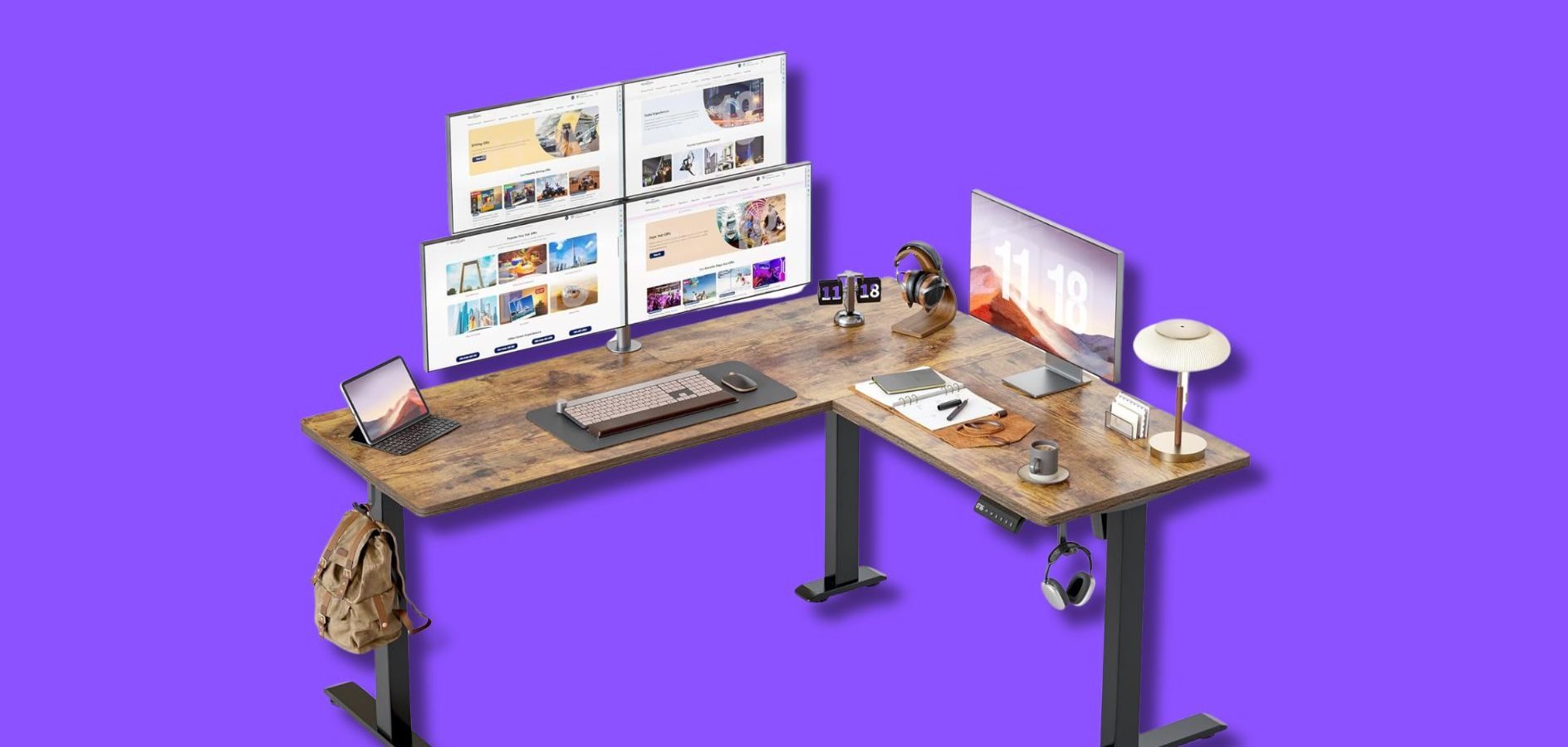 Le migliori scrivanie regolabili motorizzate per lavorare, studiare e giocare anche in piedi
