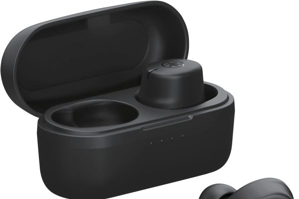 Yamaha TW-E3C Auricolari In-Ear Bluetooth True Wireless con Tecnologia True Sound, Tecnologia Clear Voice Capture, Modalità Gaming, Suono Ambientale e Listening Care – Nero