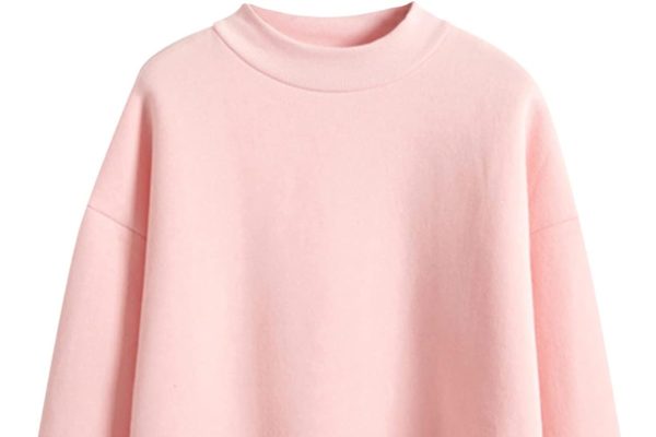 Generico Felpa da Donna Camicetta con Scollo Tondo a Maniche Lunghe Casual Tinta Unita Manga Anime Borsa