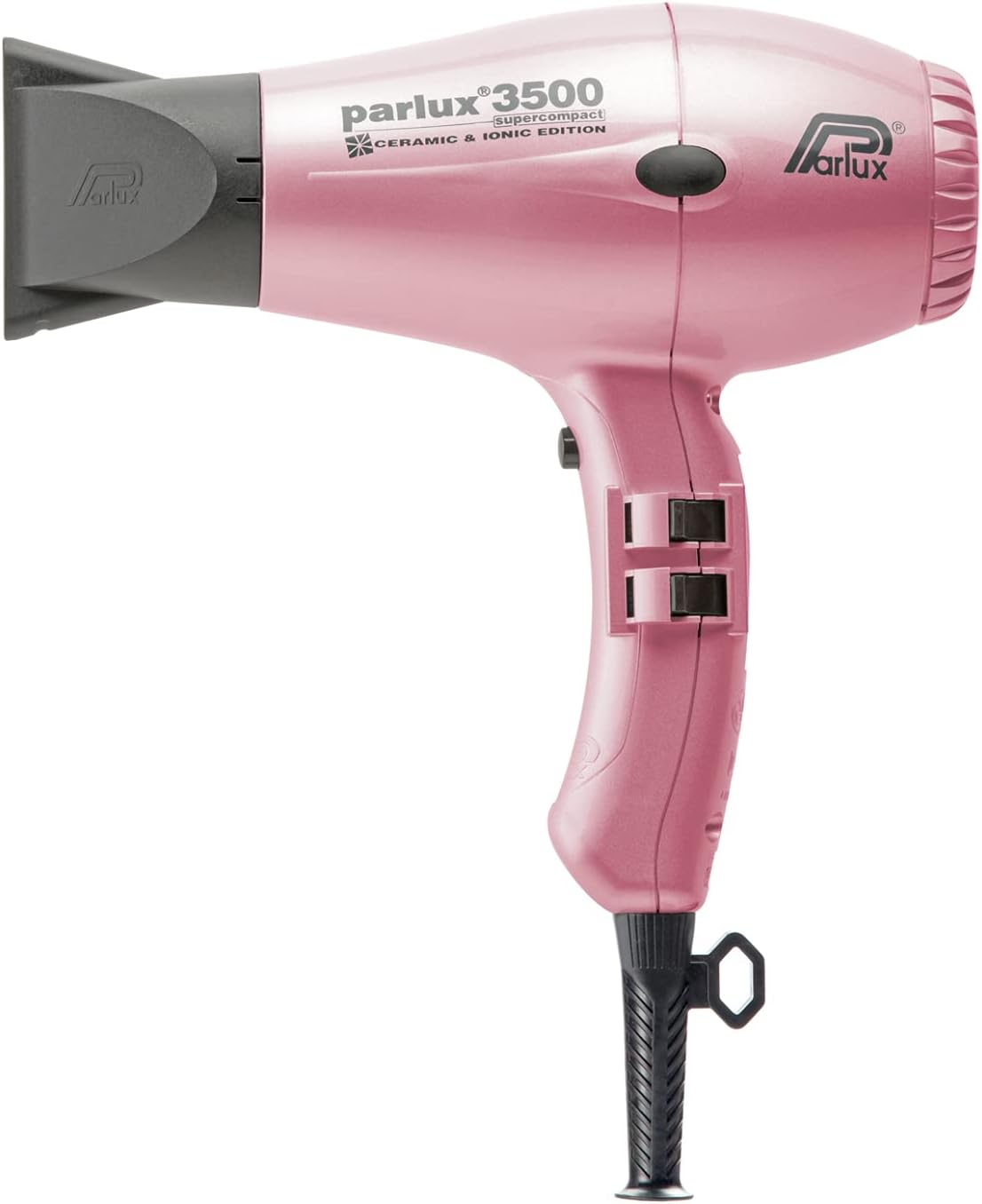 Parlux 3500 Super Compact – Asciugacapelli Professionale, Tecnologia Ionica e Ceramica, 2000W, Rosa