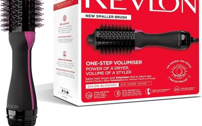 REVLON One-Step Asciugacapelli Volumizzante per capelli da medi a corti (One-Step, Tecnologia Ionica e Ceramica) RVDR5282UKE