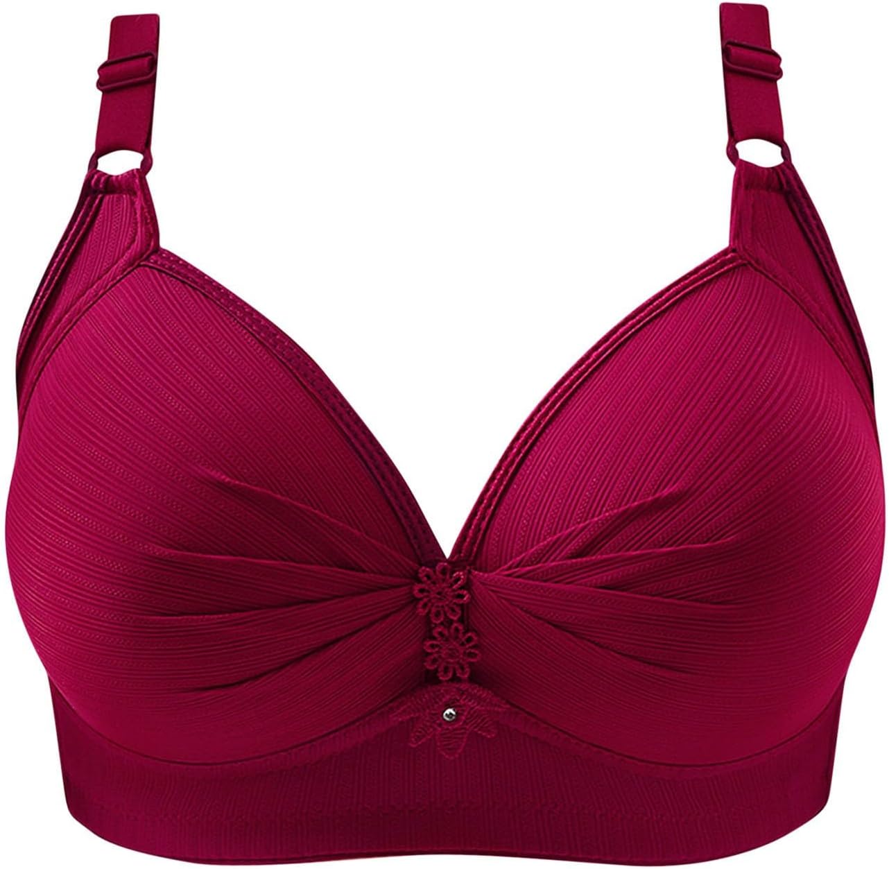 Bralette Donna Taglie Forti Reggiseno Senza Ferretto Garantisce Supporto Senza Stringere, Realizzato con Tecnologia Seamless Senza Cuciture Reggiseno da Yoga Comodo Gilet Reggiseni Delicati Sulla