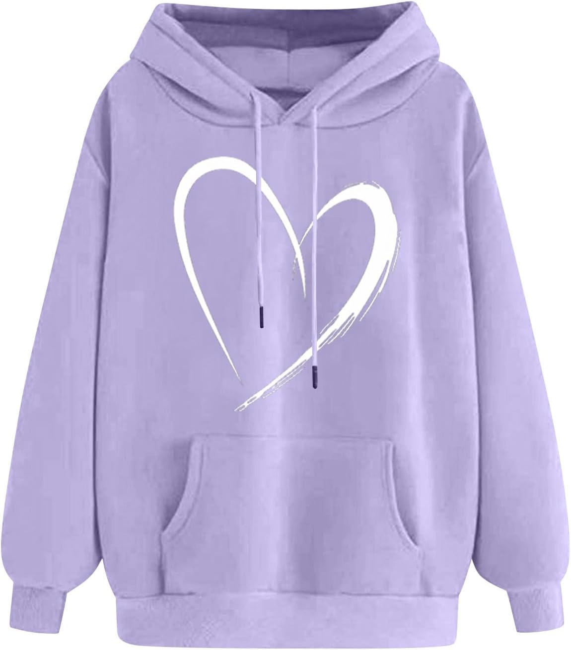 Generico Felpa Donna con Cappuccio a Maniche Lunghe con Stampa Classic Love da Pullover Chic Elegante Cappotto Morbido e Confortevole Maglione Classico Hoodie Outwear Tops Leggero e Casual Offerte