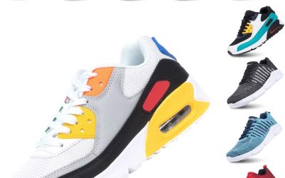 Hitmars Scarpe Running Uomo Donna Donna Ginnastica Sneaker Leggere Traspirante Outdoor Sportive Calzature da Corsa Pallavolo Tennis Nero Verde Bianco Rosa Giallo EU36-EU47