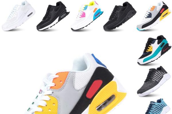 Hitmars Scarpe Running Uomo Donna Donna Ginnastica Sneaker Leggere Traspirante Outdoor Sportive Calzature da Corsa Pallavolo Tennis Nero Verde Bianco Rosa Giallo EU36-EU47