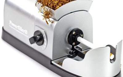 Powerfiller 1 – Macchinetta riempitubi elettrica per sigarette | macchina elettrica per sigarette | macchina automatica riempitubi con tecnologia a spirale (colore: argento)