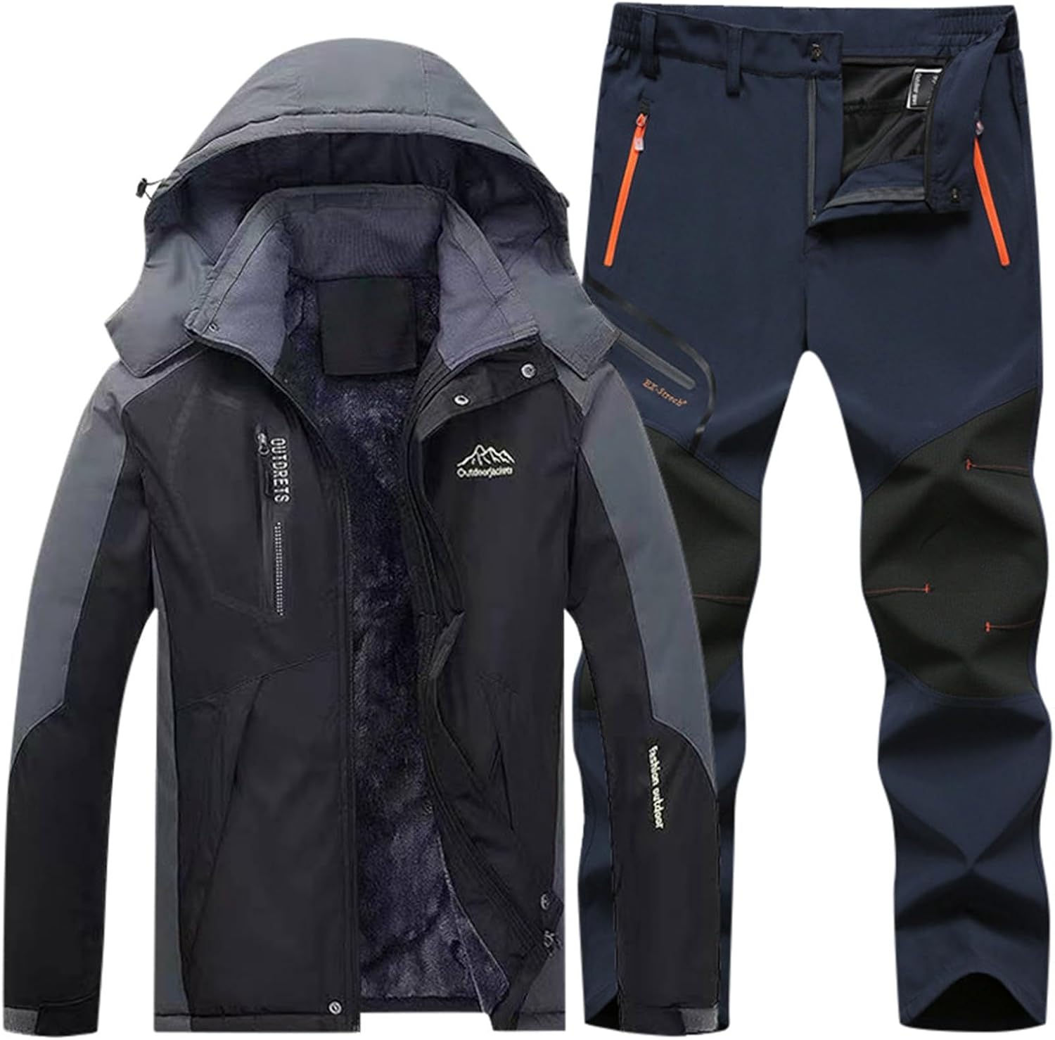 Offerte Black Friday: Tuta Da Sci Da Uomo, Set Da 2 Pezzi, Tuta Da Neve Da Uomo, In Due Pezzi, Per Attività All’aria Aperta, Antivento, Con Cappuccio, Traspirante, Softshell E Pantaloni Da Neve Dama