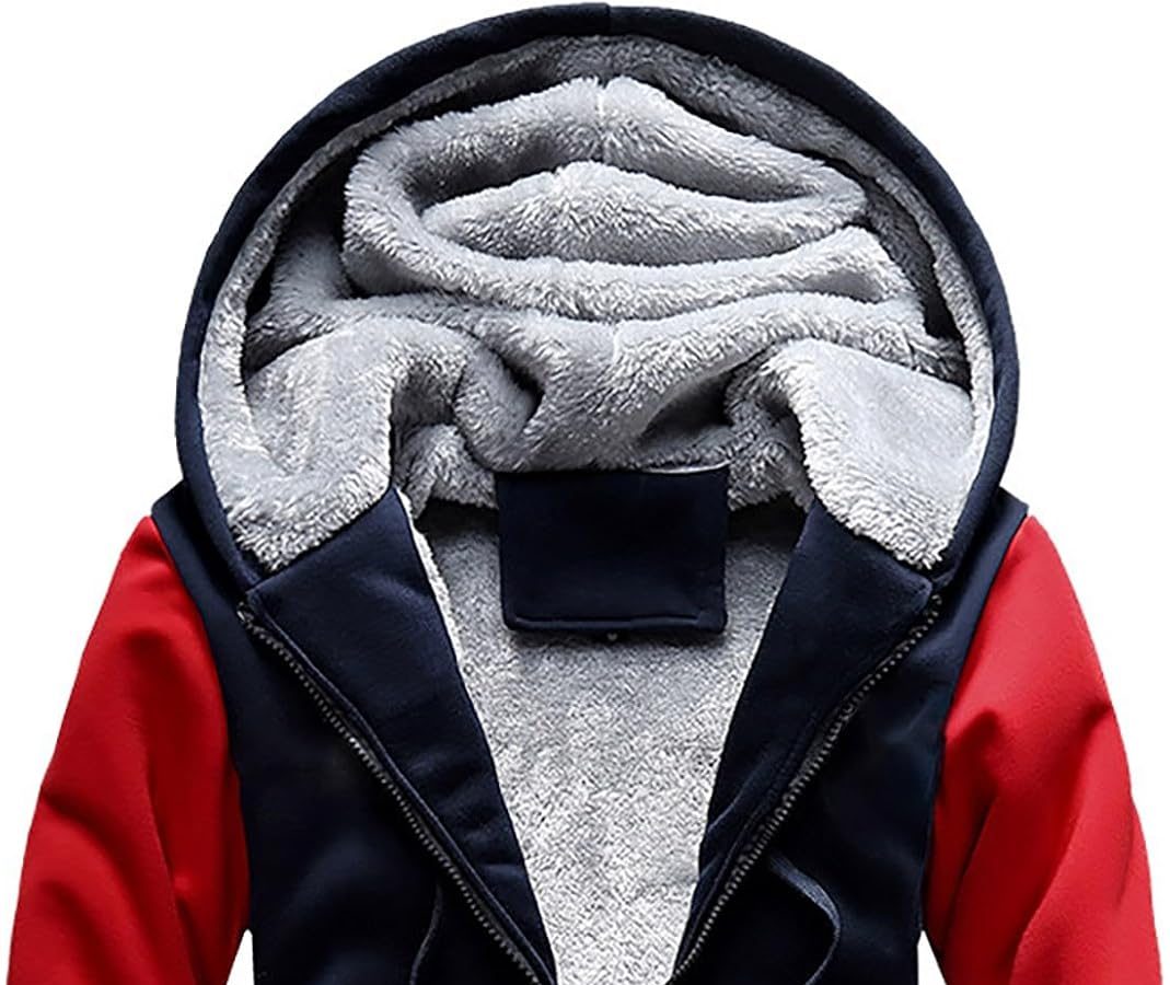 Generico Felpe con Cappuccio da Uomo Felpe da Uomo Cardigan Felpe con Cappuccio da Uomo Tasche Frontali Giacca Pile Uomo Felpe Uomo con Cappuccio Basic Casual And Comfortable