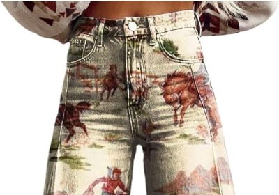 Kobilee ​Jeans retrò Donna con Tecnologia Anti-sfregamento – Stile Y2K a Vita altissima per Look Urbani e Casual​