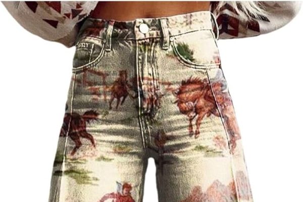 Kobilee ​Jeans retrò Donna con Tecnologia Anti-sfregamento – Stile Y2K a Vita altissima per Look Urbani e Casual​