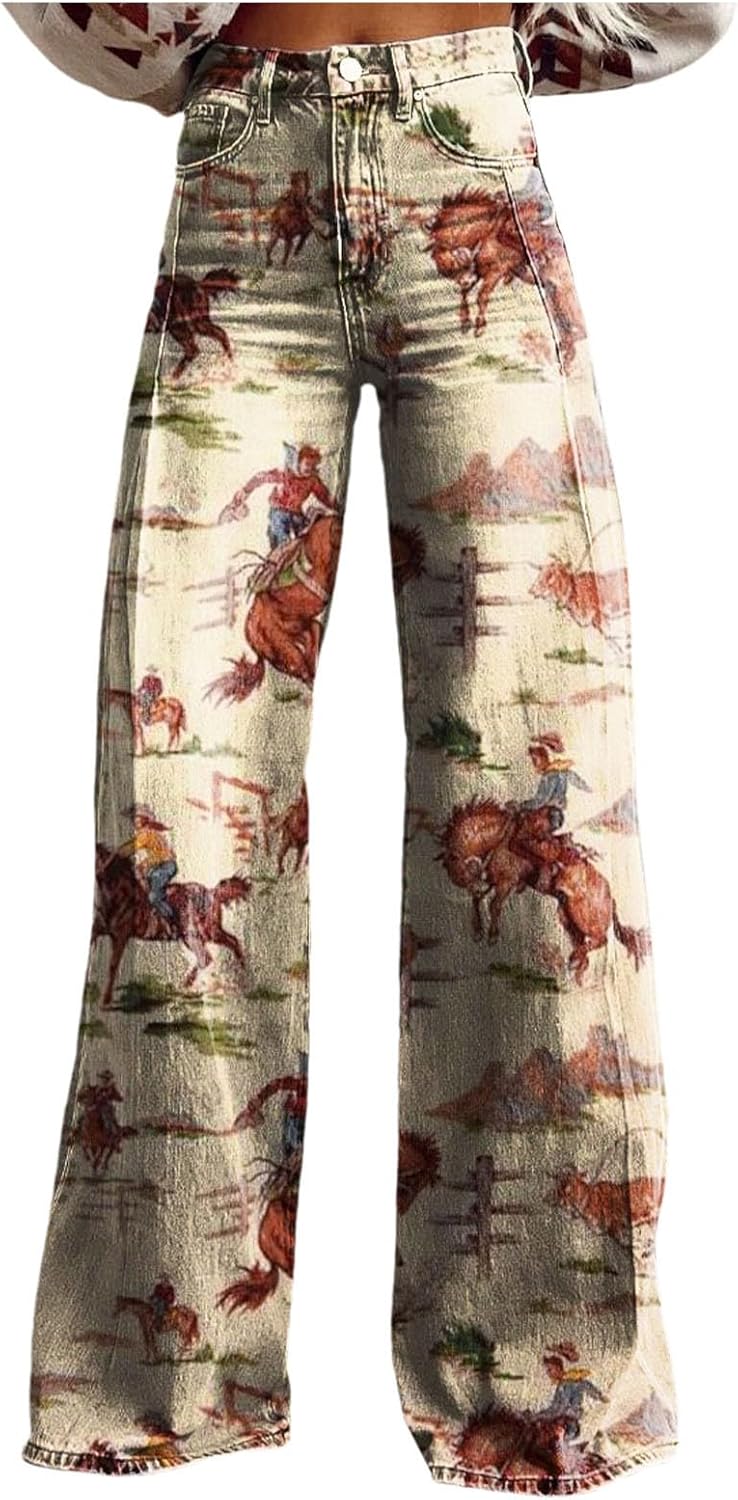 Kobilee Jeans retrò Donna con Tecnologia Anti-sfregamento – Stile Y2K a Vita altissima per Look Urbani e Casual