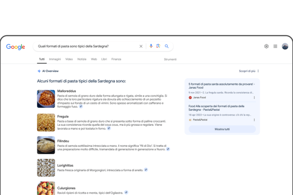 AI Overview nella Ricerca Google ora è anche in italiano