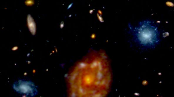 Scoperta una galassia a disco sorprendentemente grande nell’universo primordiale