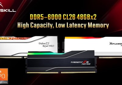 G.Skill DDR5-6000 CL26: cala la latenza, raddoppia la capacità, la scelta ideale per l'IA