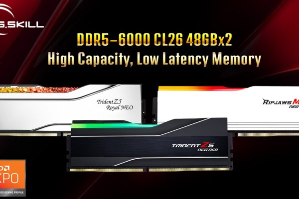 G.Skill DDR5-6000 CL26: cala la latenza, raddoppia la capacità, la scelta ideale per l'IA