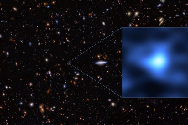 Grazie ad ALMA di ESO è stato trovato ossigeno nella galassia dell'Universo primordiale JADES-GS-z14-0