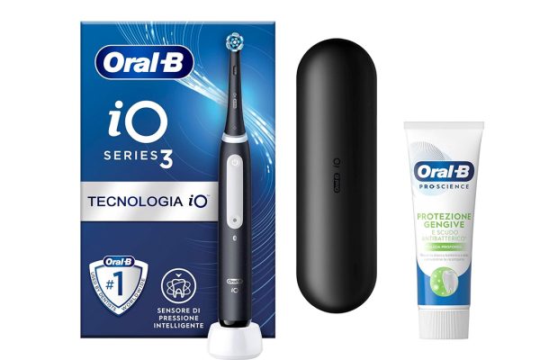 Oral-B iO 3 scontato del 50% reale! Oggi a soli 59€, pochissimi per uno degli spazzolini più tecnologici ed efficaci