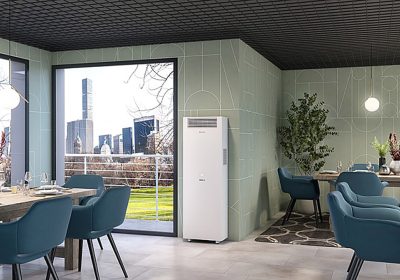 Pompe di calore Olimpia Splendid: ecco Unico Vertical, aria-aria senza unità esterna