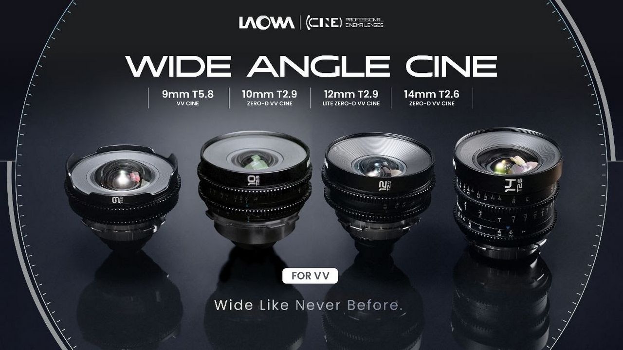 Venus Optics annuncia quattro obiettivi Laowa Wide Angle Cine Vista Vision
