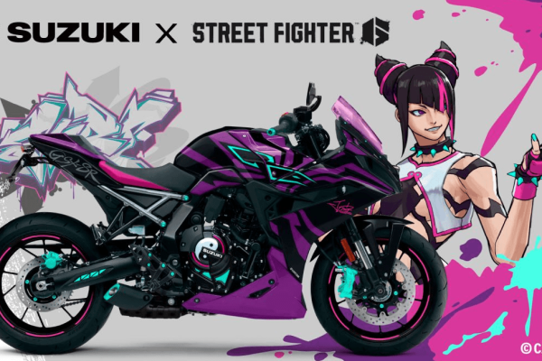 La moto Suzuki dedicata a Street Figther 6