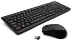 Nilox, Wireless Keyboard and Mouse, Compact Size, 1000 DPI Mouse, USB Keyboard with Italian Layout, 2.4G Wireless Technology, Nano Receiver, Plug and Play, Compatible with Windows, Black