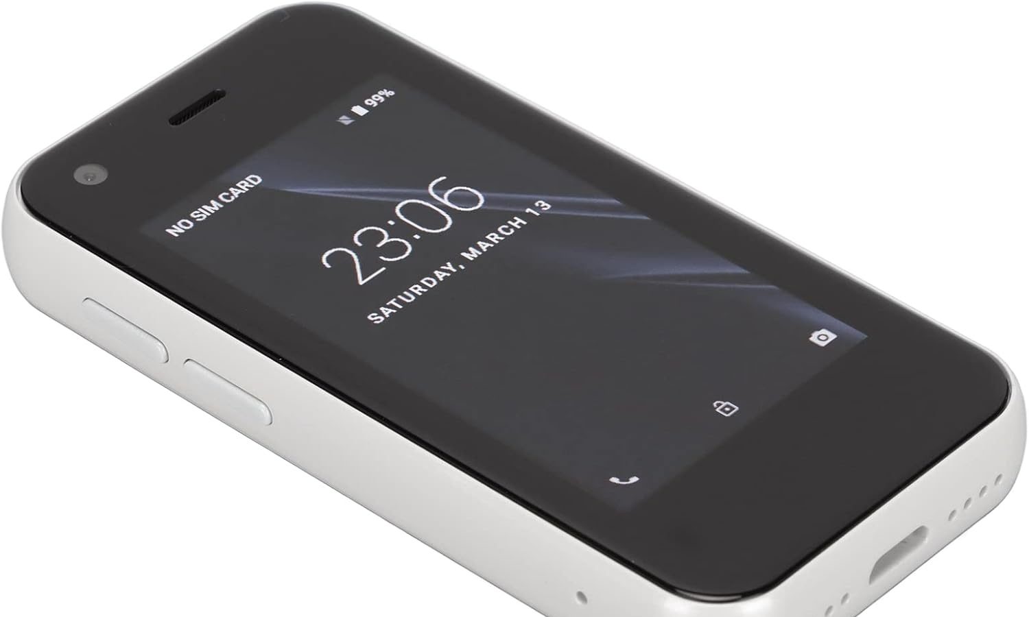 XS11 Mini Smartphone 3G da 2,5 Pollici, Telefoni Cellulari Android, Telefono Sbloccato Super Mini Smartphone per Bambini Studenti, Telefono Cellulare Tascabile, 1 GB 8 GB, 2 MP 5 MP(bianco perla)