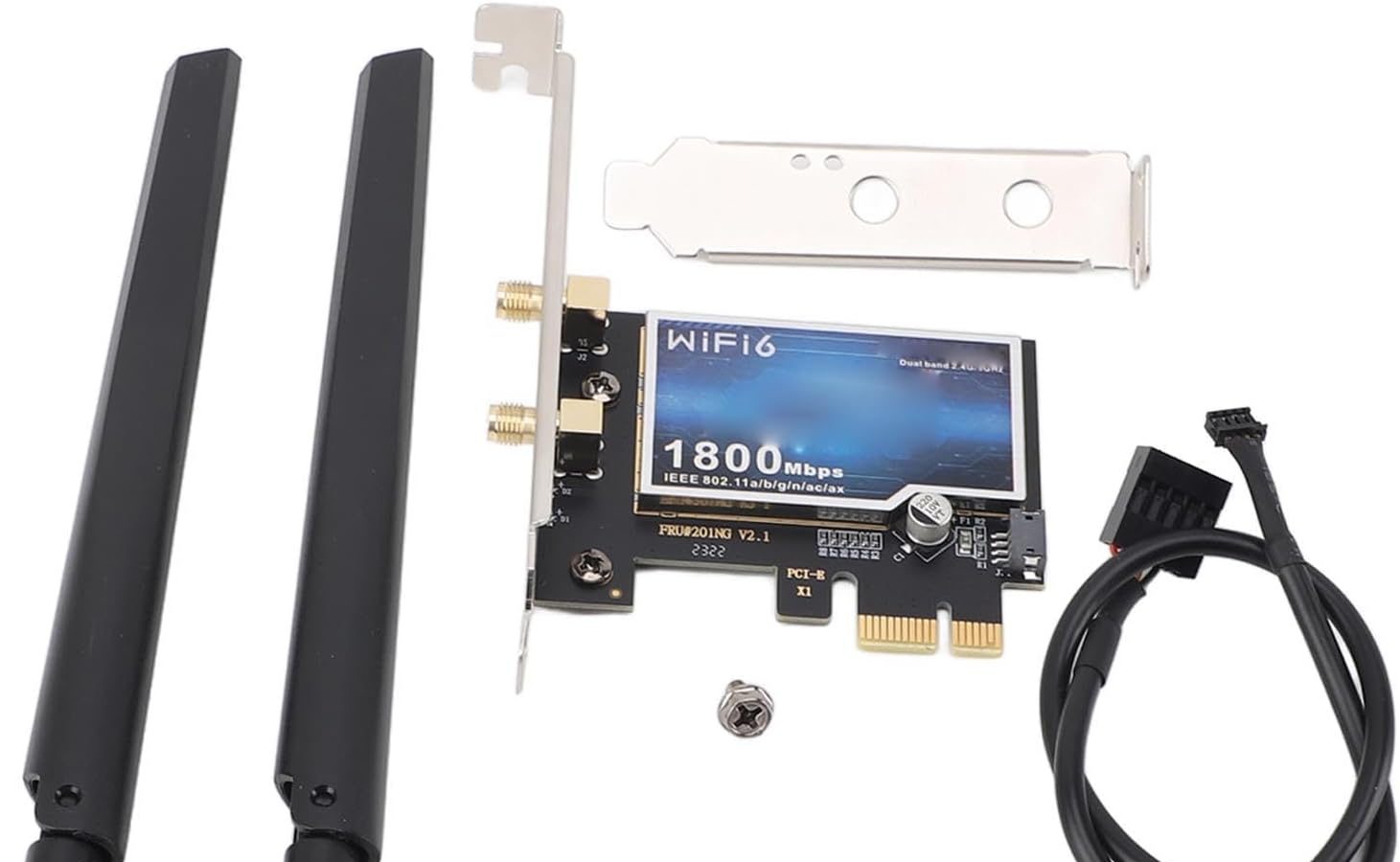 Scheda di Rete Wireless PCIE, Scheda WiFi PCIE Tecnologia di Crittografia WPA3 per i Giochi