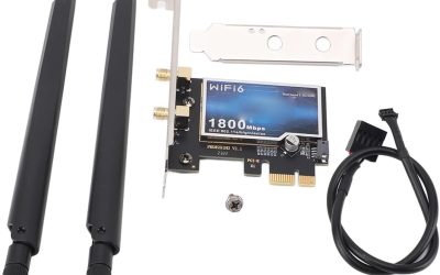 Scheda di Rete Wireless PCIE, Scheda WiFi PCIE Tecnologia di Crittografia WPA3 per i Giochi