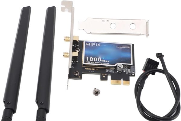 Scheda di Rete Wireless PCIE, Scheda WiFi PCIE Tecnologia di Crittografia WPA3 per i Giochi