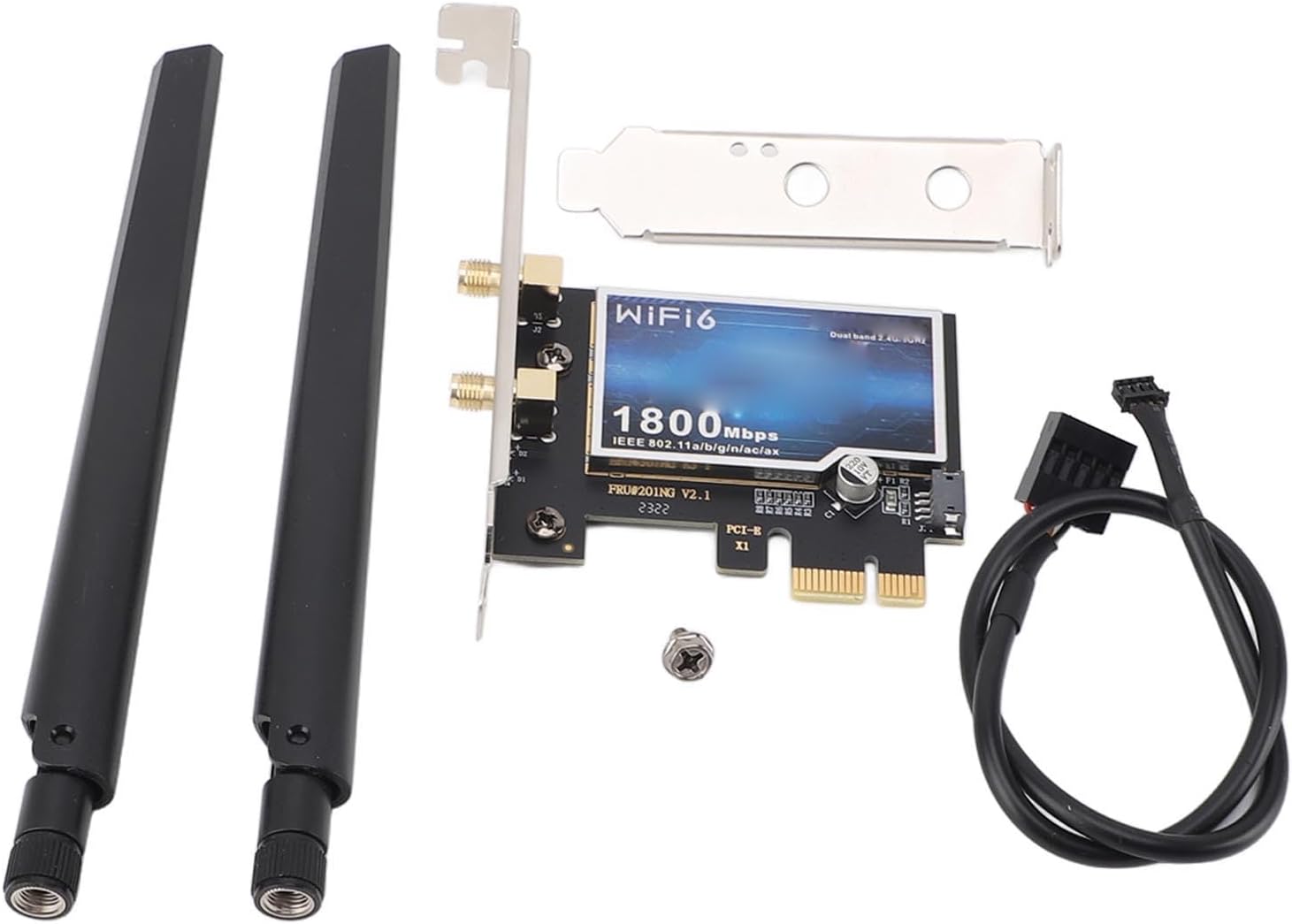 Scheda di Rete Wireless PCIE, Scheda WiFi PCIE Tecnologia di Crittografia WPA3 per i Giochi