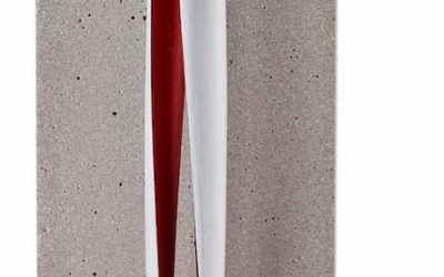 PININFARINA AERO | Stilo Ethergraf Design Italiano | Strumento da Scrittura Futuristico Made in Italy | Oggetto Design Lusso | Regalo Elegante | Materiali Aerospaziali e Supporto Cemento | Rosso