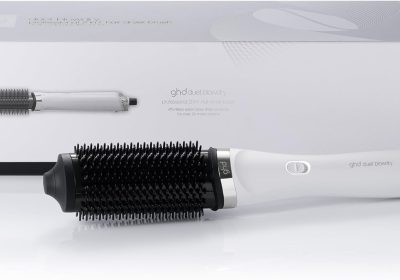 ghd Duet Blowdry White Hair Dryer Brush – Wet to Dry Without Heat Damage, 3X More Volume, Long Lasting Results Up to 24 Hours – For All Hair Types