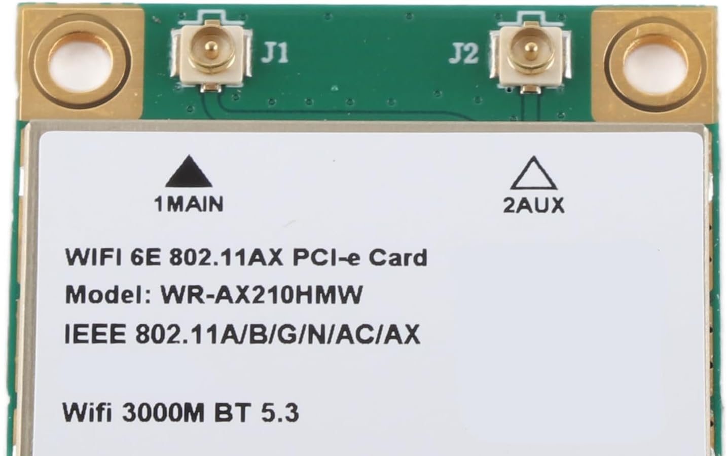 Scheda di Rete Wireless 574Mbps 2.4G+2400Mbps 5G+2400Mbps 6G con Tecnologia MU MIMO, Porta Mini PCIE per Notebook, Piccoli Host, Macchine Tutto in