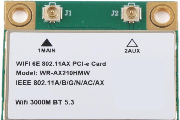 Scheda di Rete Wireless 574Mbps 2.4G+2400Mbps 5G+2400Mbps 6G con Tecnologia MU MIMO, Porta Mini PCIE per Notebook, Piccoli Host, Macchine Tutto in