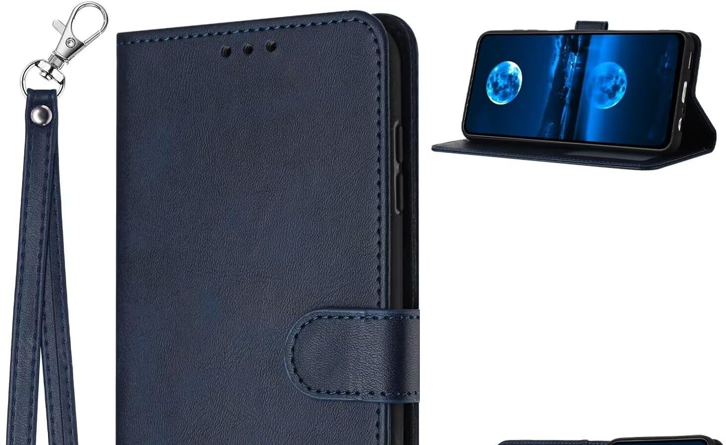 Cover per Tecno Camon 20 Premier – Custodia in Pelle di Qualità Superiore | Tecnologia RFID | Slot per Carte e Denaro | per Case Flip Tecno Camon 20 Premier-Blu