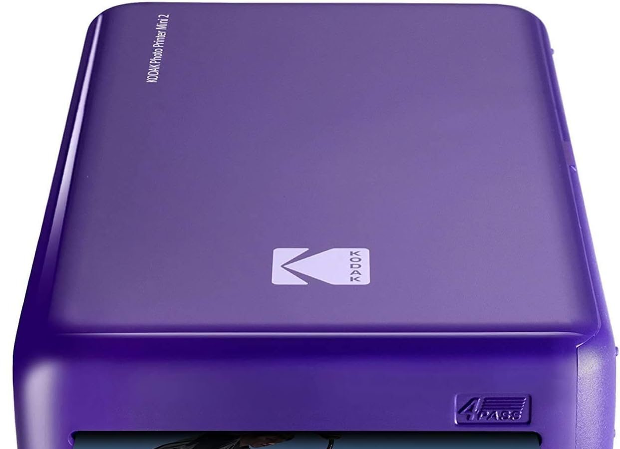 Kodak – Stampante fotografica Mini 2 HD, istantanea, senza fili e mobile con tecnologia di stampa brevettata 4Pass, compatibile con iOS e Android, viola