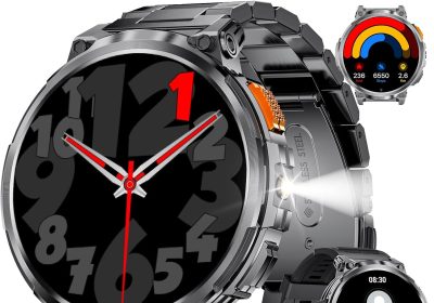 LIGE Orologio Smartwatch Uomo, Schermo IPS 1,85″ Smartwatch Fitness, Smart Watch Uomo Impermeabile IP68, Chiamata Vocale Bluetooth Monitoraggio del Sonno Monitor della Frequenza Cardiaca, Android iOS