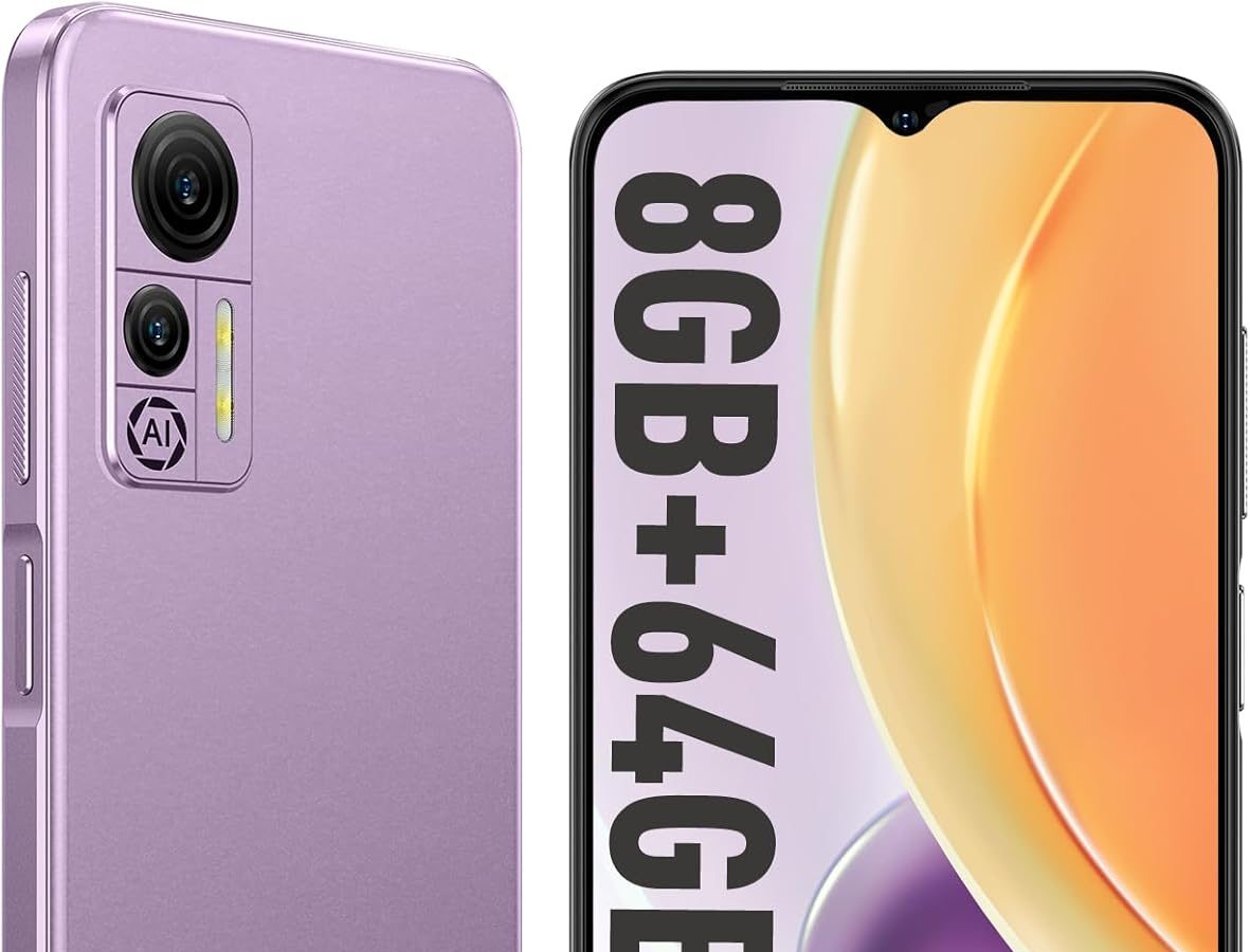 Ulefone Note 14 Smartphone 4GB+64GB/128GB Espandibile, Cellulari 6.52″ HD+, 4500 mAh, Fotocamera 13MP+5MP, Smartphone Android 12, 4G Telefoni Dual SIM, 3 Slot/Face ID/OTG/GPS-Viola